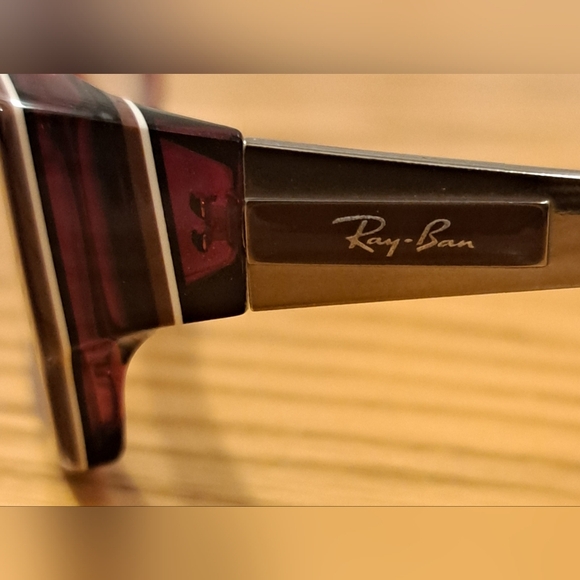 Ray Ban RB5136 Burgundy Titanium Lightweight Unisex Reading Eye Glasses Frames - Picture 5 of 7